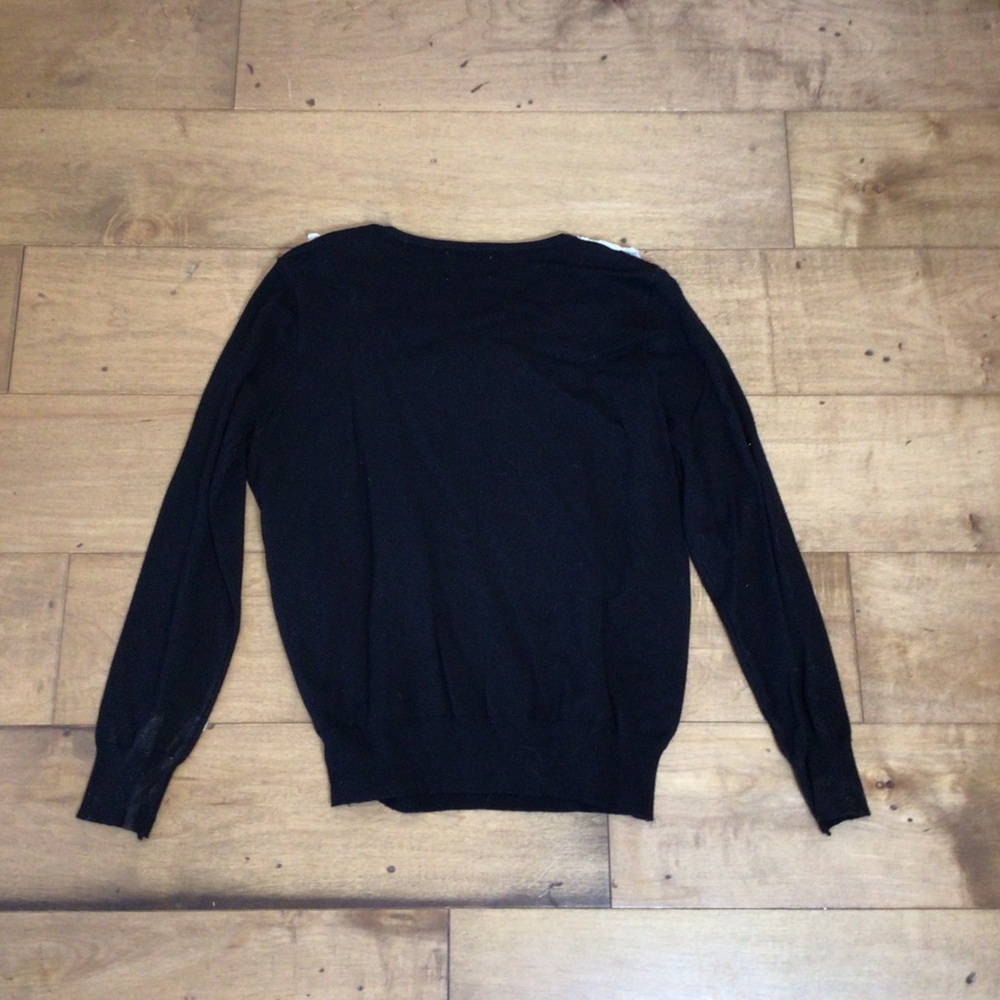 Womens Pullover Sweater Made in Korea Cottagecore Hearts Lace Collar Size Small. - Picture 9 of 10